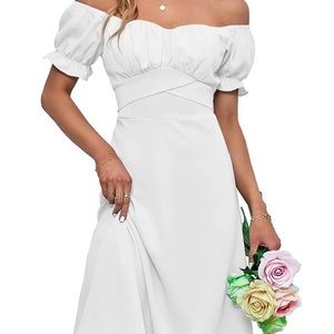 White off shoulder dress